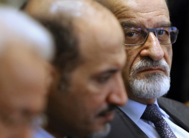 Haitham Al-Maleh, a member of the Syrian opposition, at a meeting with the Arab League in Cairo earlier this month