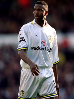 Radebe captaining Leeds in 2000.