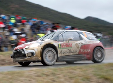 Kris Meeke in action at the Monte Carlo Rally.