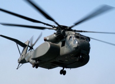 A US Navy MH-53E Sea Dragon
