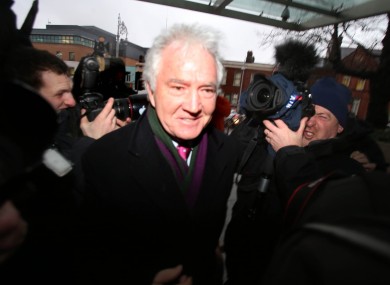 Sean FitzPatrick arrives in court this morning.