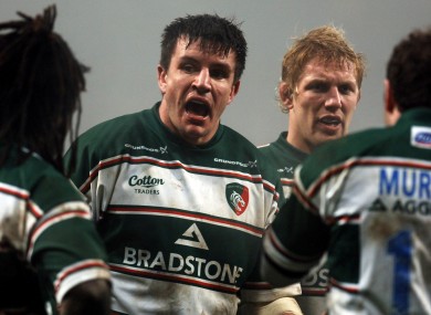 Corry was captain at the Leicester Tigers during a strong era in the club's history.