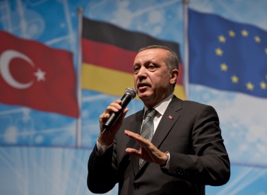 Turkey's Prime Minister Recep Tayyip Erdogan who has been criticised for passing the law to stop a corruption probe involving some of his closest allies.