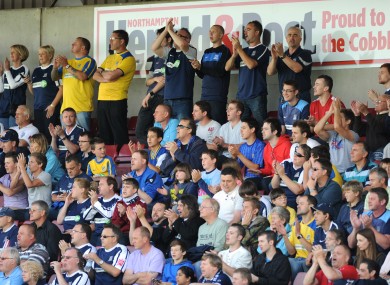 Would you like to stand at a Premier League ground like these Southend fans can?