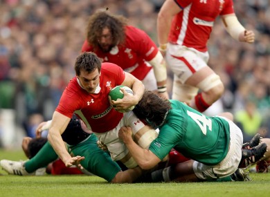 Sam Warburton in action for Wales against Ireland in 2012.