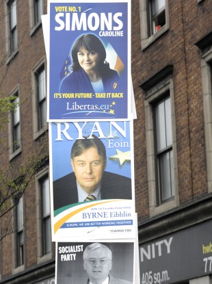 European election posters in 2009.