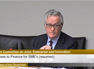 ISME chief executive Mark Fielding at the jobs committee today
