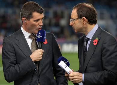 Keane and O'Neill joined forces on ITV's Champions League coverage earlier this season.