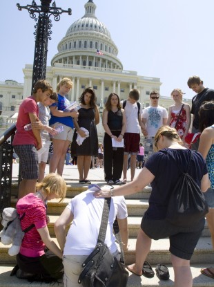 National Day of Prayer on front of the Capitol Hill in Washington.