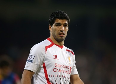 Liverpool's Luis Suarez has scored 31 goals this season.