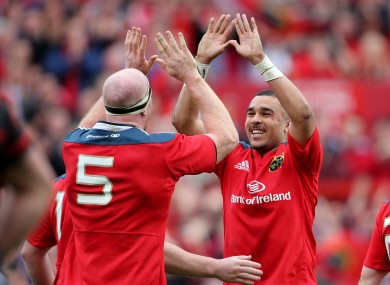 Paul O'Connell and Simon Zebo may not be too happy about Munster's draw.