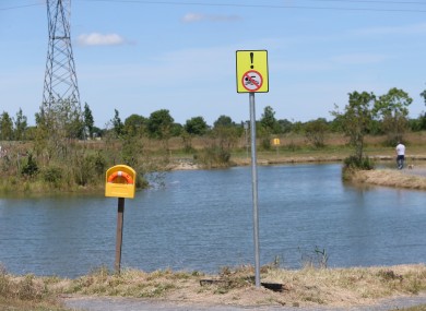 The Pond at Tyrrelstown, Blanchardstown Dublin where a five-year-old boy has drowned in a pond in the Belgree Lawns area.