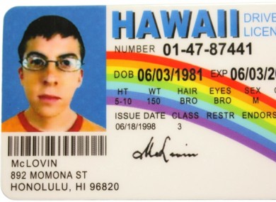 That's my name, don't wear it out.