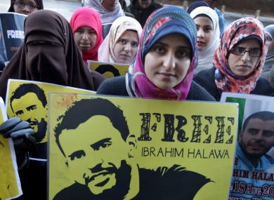 Free Ibrahim Halawa demonstration held in February.