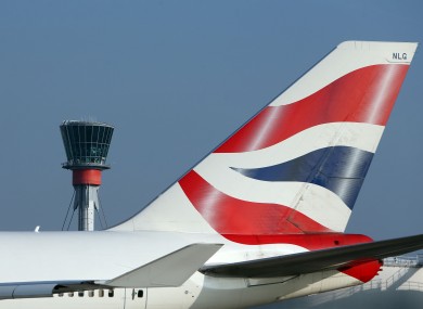 File photo of a British Airways plane at Heathrow.