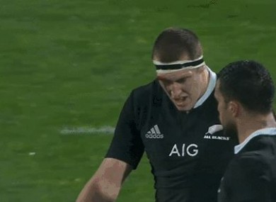Retallick didn't care where he put his face.