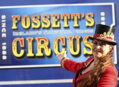 Ring Master Marion Fossett of Fossetts Circus celebrating their 125th birthday in 2013.