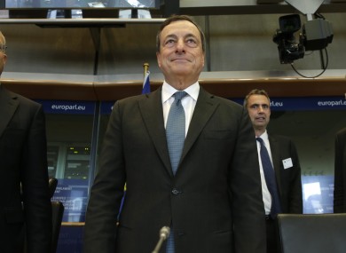 ECB president Mario Draghi