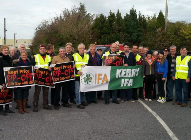 Protestors at Kerry