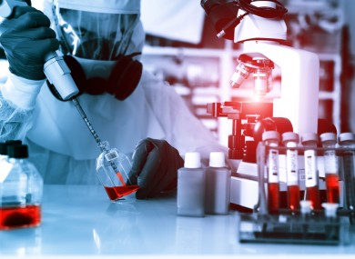 Laboratory examination of Ebola