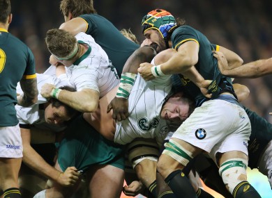 Jack McGrath was at the centre of Ireland's mauling efforts.