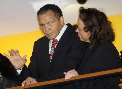 Muhammad Ali, pictured with his wife, Lonnie.
