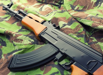 An AK47 rifle.