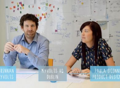 Luke Brennan and Paula O'Connor from myVolts