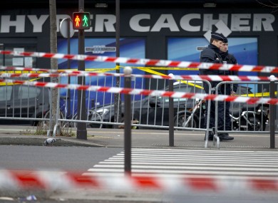 The kosher supermarket where Friday's deadly siege took place.