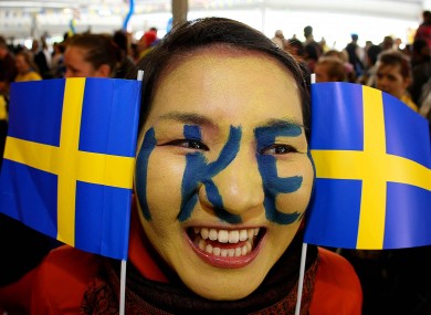 Hiroko Suzuki from Japan in the queue as the first IKEA in Ireland opened in Ballymun, Dublin in July 2009.
