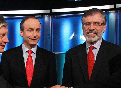 Micheál Martin and Gerry Adams in happier times
