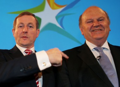 Taoiseach Enda Kenny and Finance Minister Michael Noonan