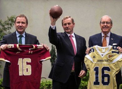 We don't think Enda Kenny has a future as a quarterback.