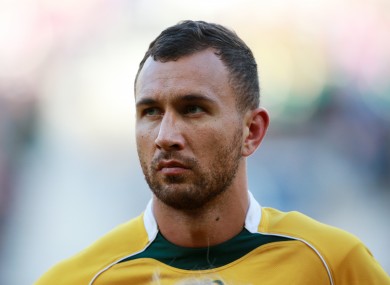 Quade Cooper is one of seven changes to the Australian starting XV.