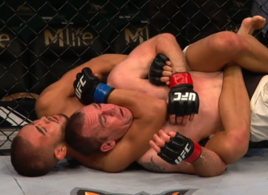 Neil Seery on the defensive against Louis Smolka.