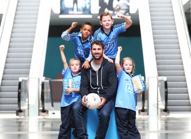 Former Dublin captain Bryan Cullen at today's launch at the Point Village.
