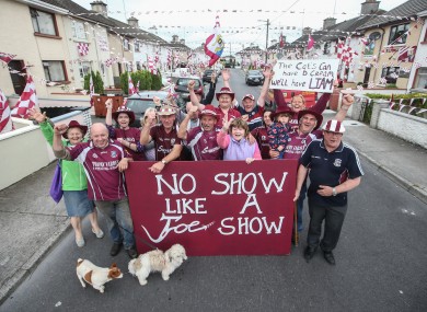 Galway fans show their colours this week.