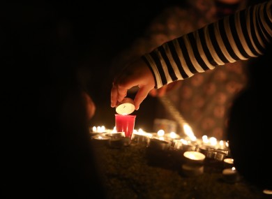A candlelit ceremony was held at the site of the tragedy last week.