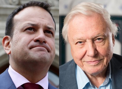 Leo Varadkar and David Attenborough