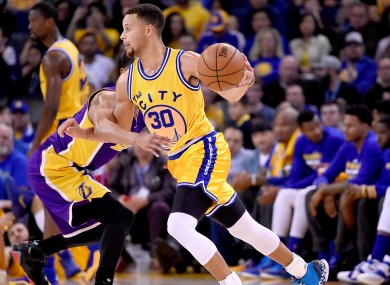 Golden State Warriors star Steph Curry