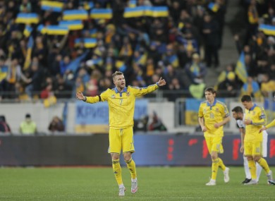 Ukraine's Andriy Yarmolenko