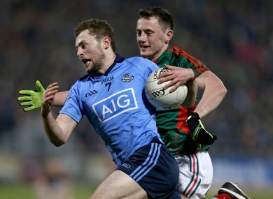 Dublin's Jack McCaffrey and Mayo's Diarmuid O'Connor will be in opposition next Saturday night.