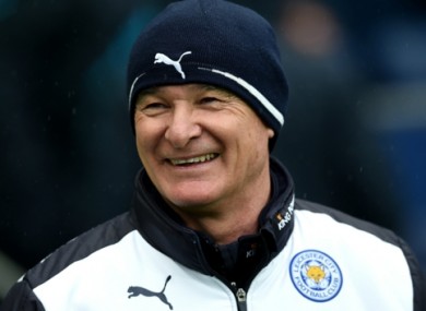 Ranieri has guided Leicester to the top of the Premier League.