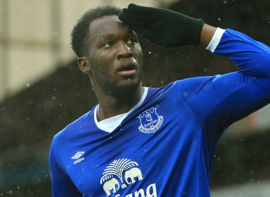 Everton striker Romelu Lukaku