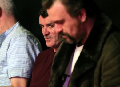 Roy Keane watches the final of the Betfred Snooker World Championships between Mark Selby and Ding Junhui at the Crucible last weekend.