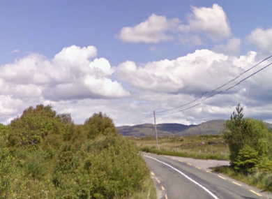 The area where the crash happened.