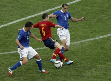 Andres Iniesta and Giorgio Chiellini are set to face off next Monday in Saint-Denis.