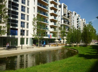 General view of the Paralympic Village London 2012.