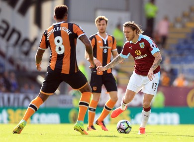 Hendrick: signed by Burnley for a reported £10.5 million.