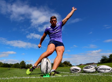 Ian Keatley pictured in training at UL this week.